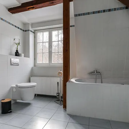 Premium Apartment Am Steiger 1 Luxurioeses Wohnen Mit Wasserbett Kamin Und Whirlpoolbadewanne * Erfurt