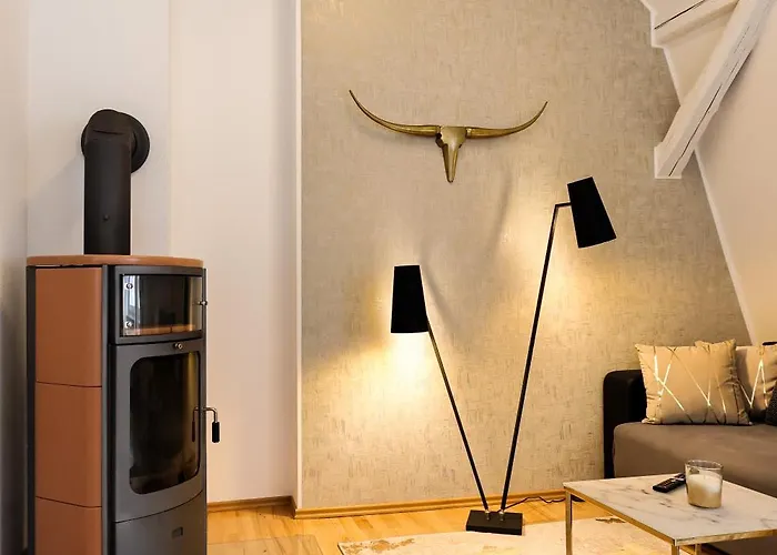 Premium Apartment Am Steiger 1 Luxurioeses Wohnen Mit Wasserbett Kamin Und Whirlpoolbadewanne Appartement *